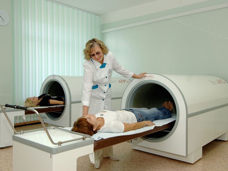 Per diagnosticare l'osteocondrosi, viene eseguita la risonanza magnetica